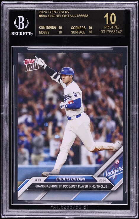 2024 Topps Now Shohei Ohtani #584 BGS 10 PRISTINE, BLACK LABEL