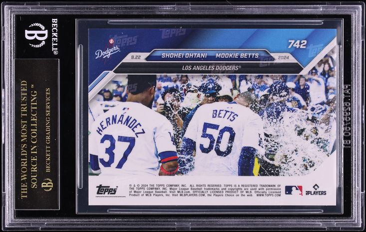 2024 Topps Now Shohei Ohtani & Mookie Betts #742 BGS 10 PRISTINE, BLACK LABEL