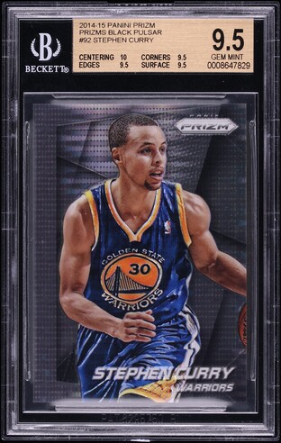 2014 Panini Prizm Black Pulsar Stephen Curry 1/1 #92 BGS 9.5 GEM