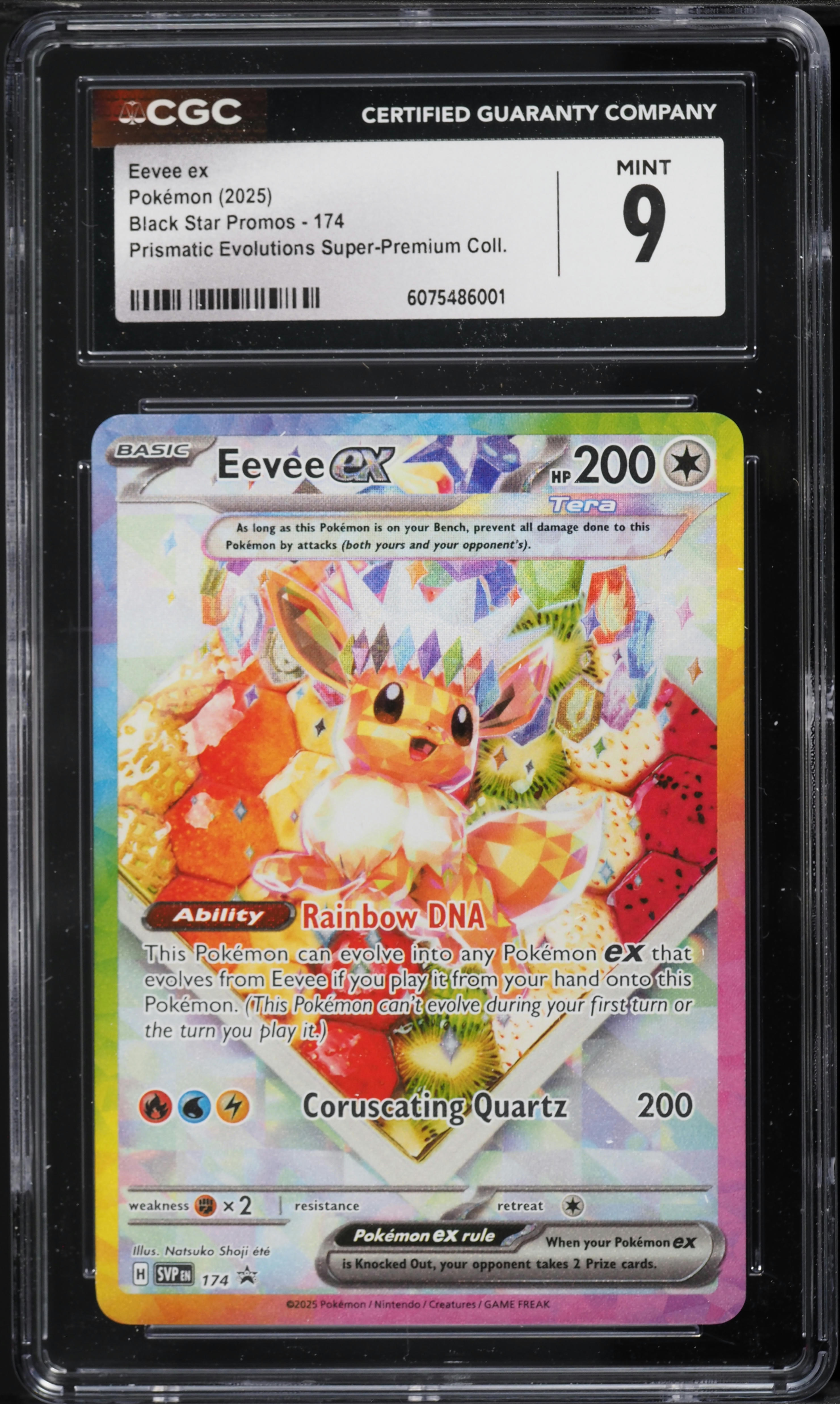 eevee ex pokemon card 2025 Prismatic Evolutions Special Illustration Rare #167 PSA Authenticated 9 show them to your opponent and put them into your hand ACE 10 Gem Mint 2019
