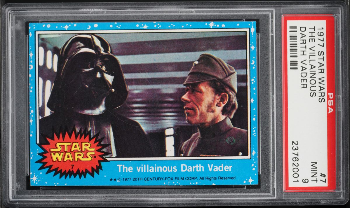 1977 Topps Star Wars The Villainous Darth Vader #7 PSA 9 MINT