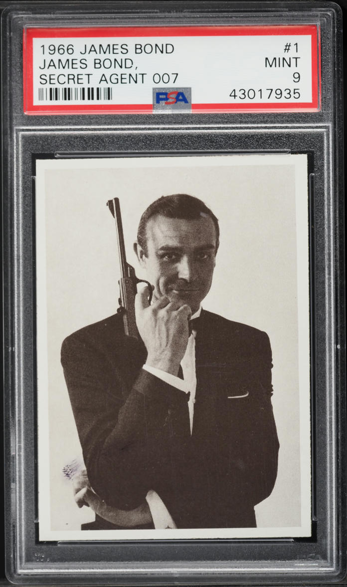 1966 Philadelphia Gum James Bond Secret Agent 007 #1 PSA 9 MINT