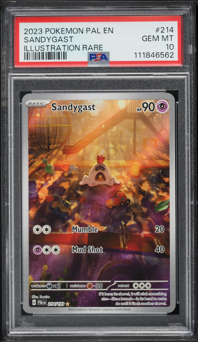 2023 Pokemon Scarlet & Violet Paldea Evolved IR Sandygast #214 PSA 10 GEM MINT