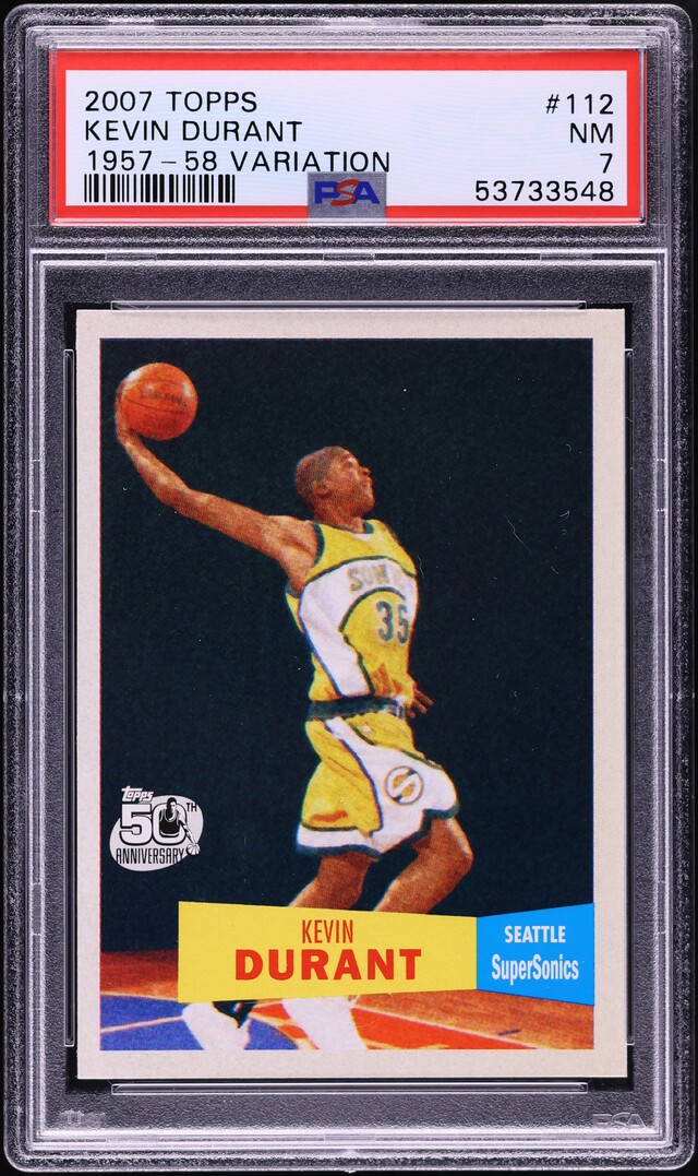 2007 Topps '57 Variation Kevin Durant ROOKIE #112 PSA 7 NRMT