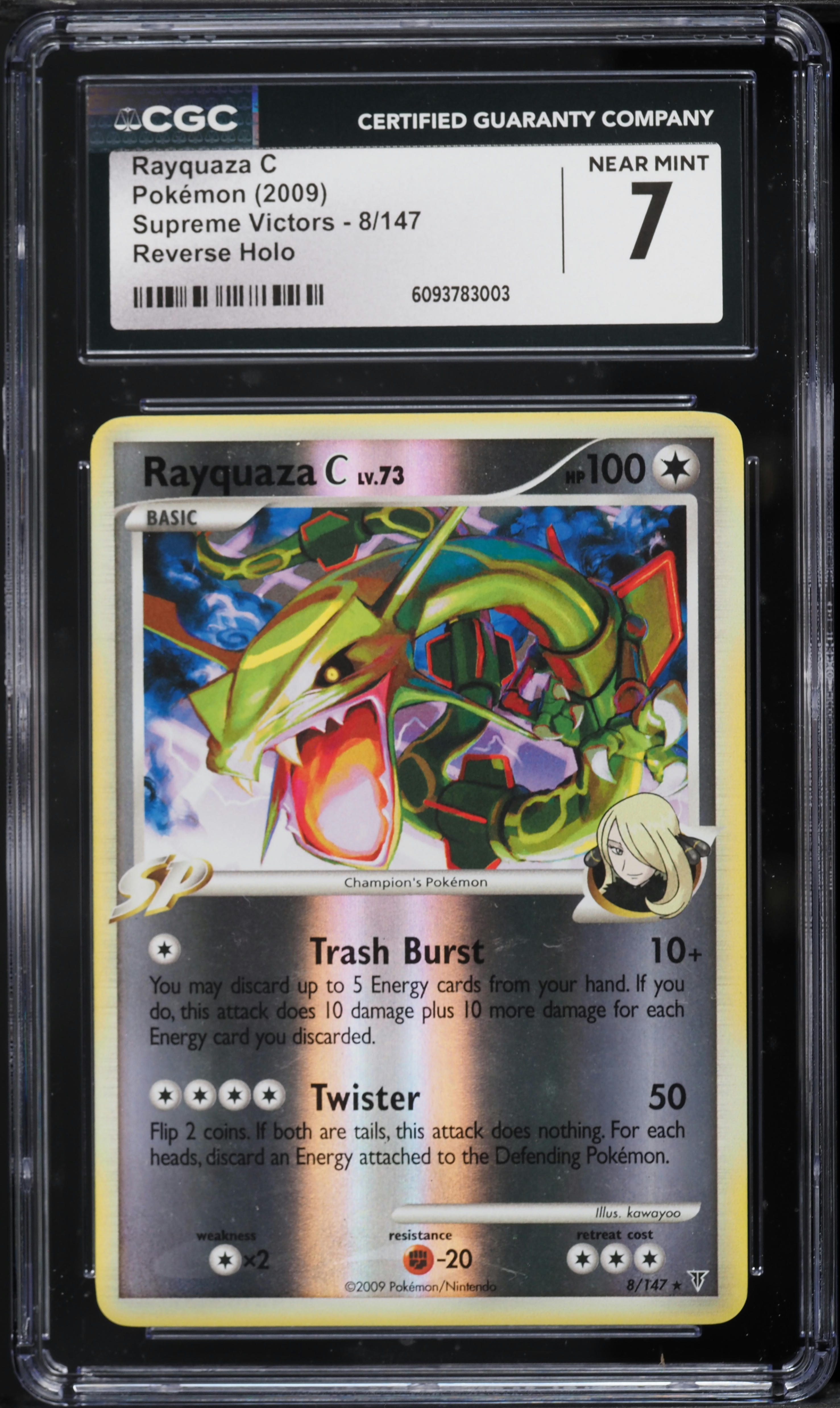 2009 Pokemon Platinum Supreme Victors Reverse Holo Rayquaza C #8
