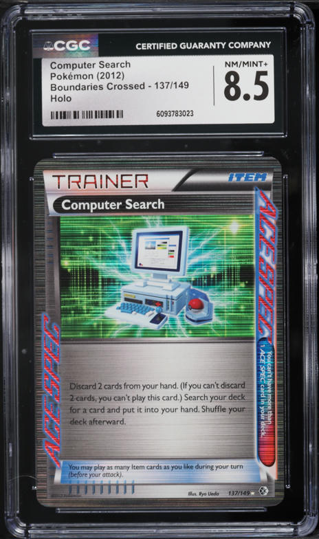 computer search pokemon card Like new Discard 2 other cards from your hand in order to search your deck for any card and put it into your hand 1999 Pokemon Base Set Shadowless