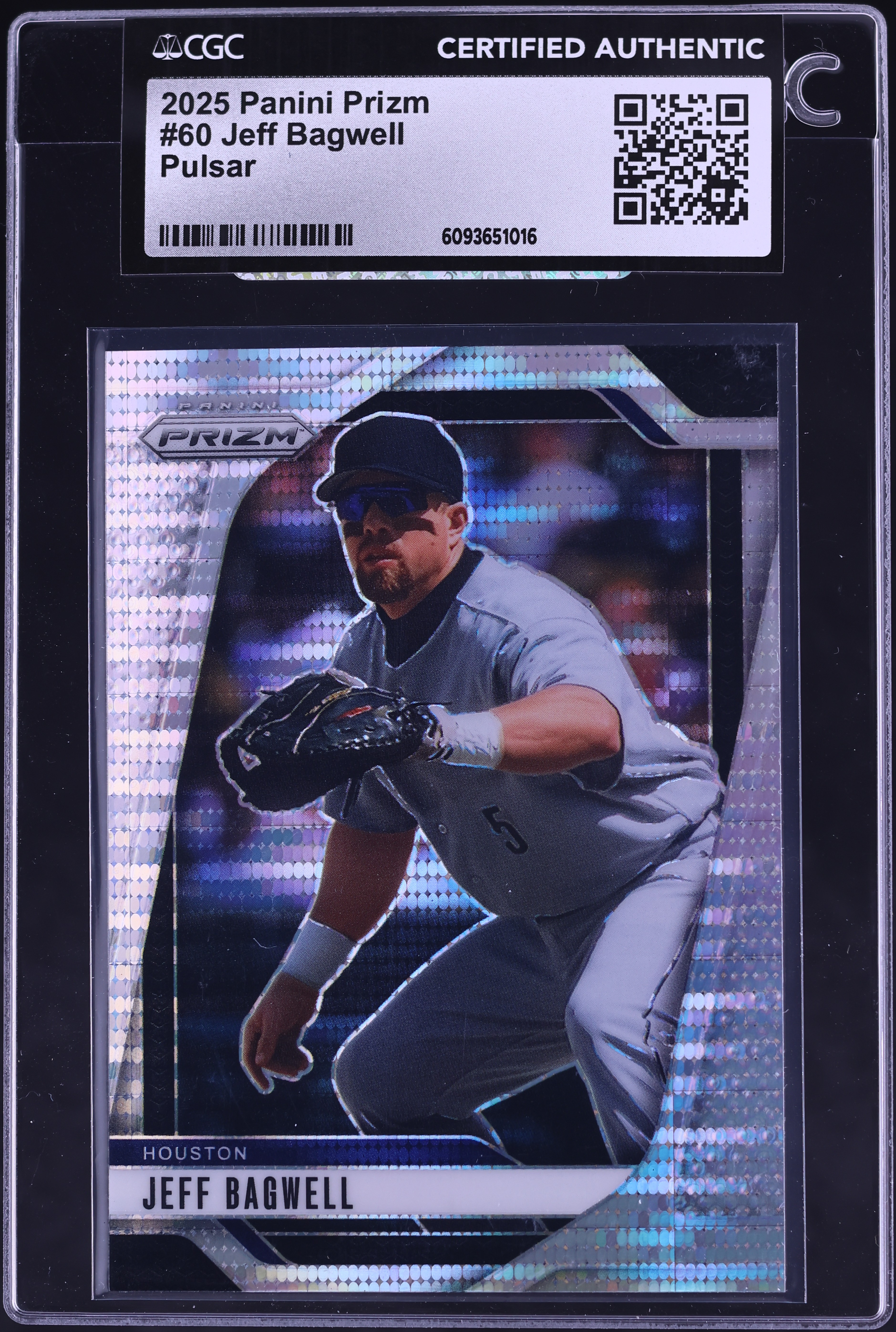 2025 Panini Prizm Pulsar Jeff Bagwell /499 #60 CGC AUTH on