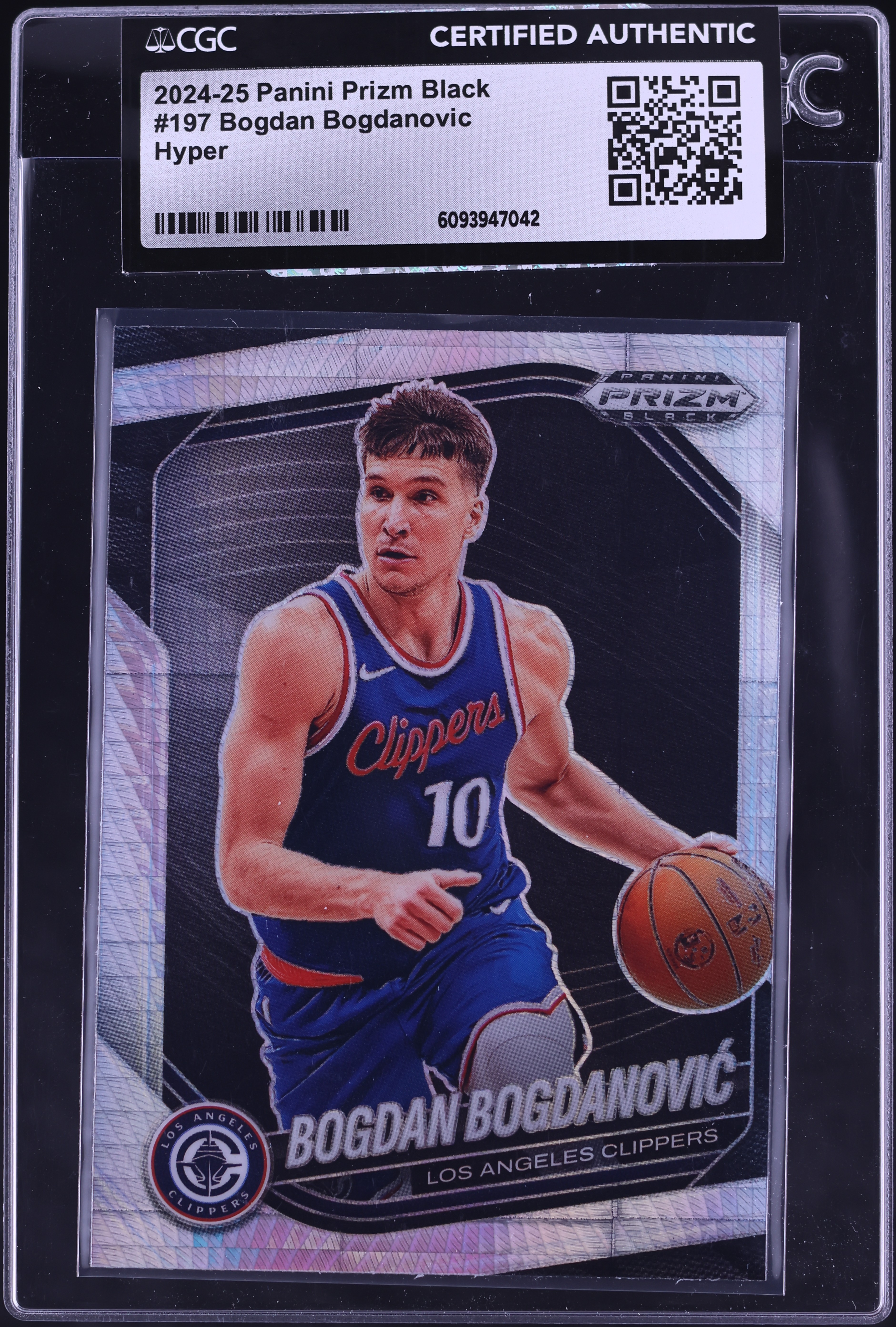 2024 Panini Prizm Black Basketball Hyper Bogdan Bogdanovic #197