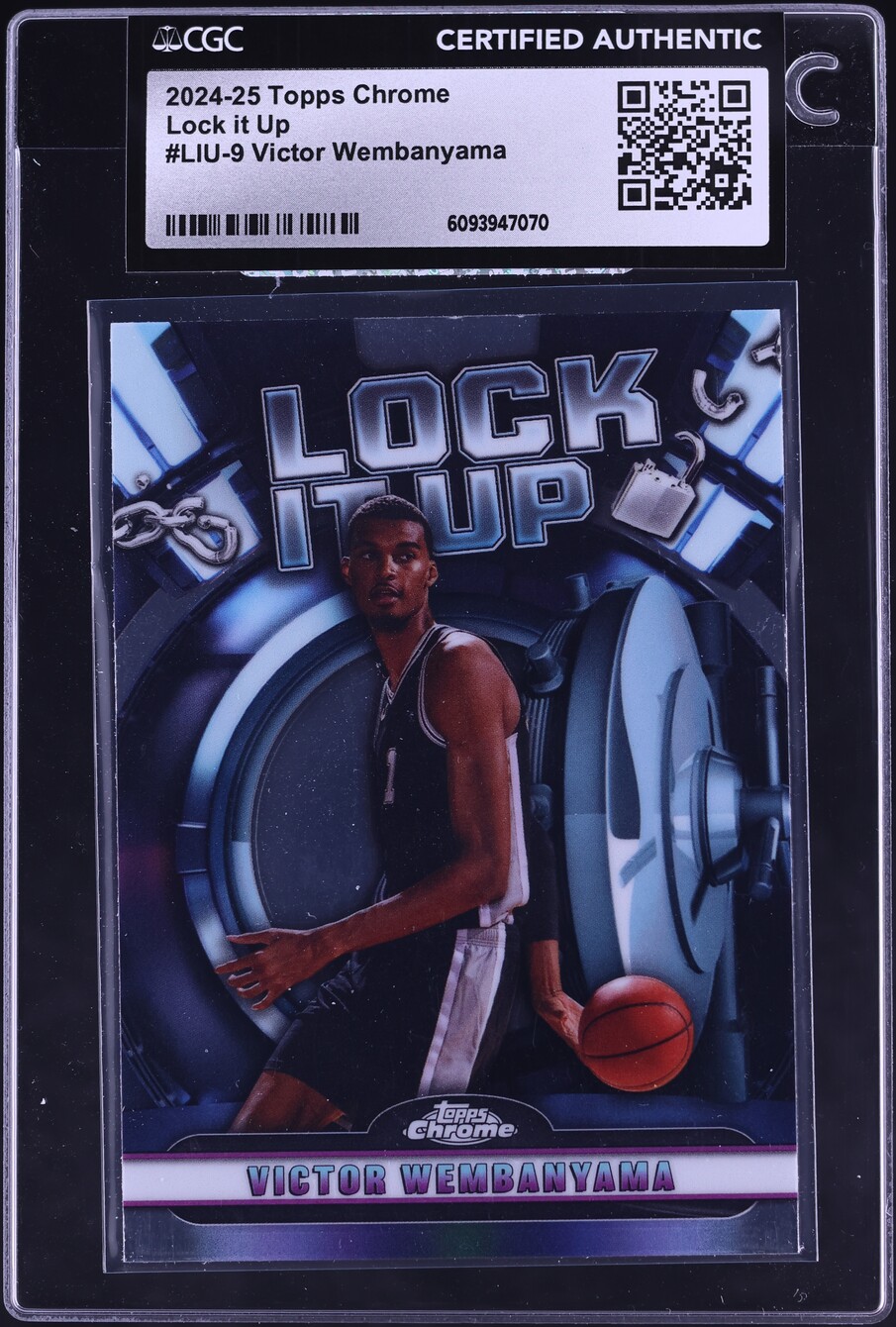 2024 Topps Chrome Lock It Up Victor Wembanyama #LIU-9 CGC AUTH