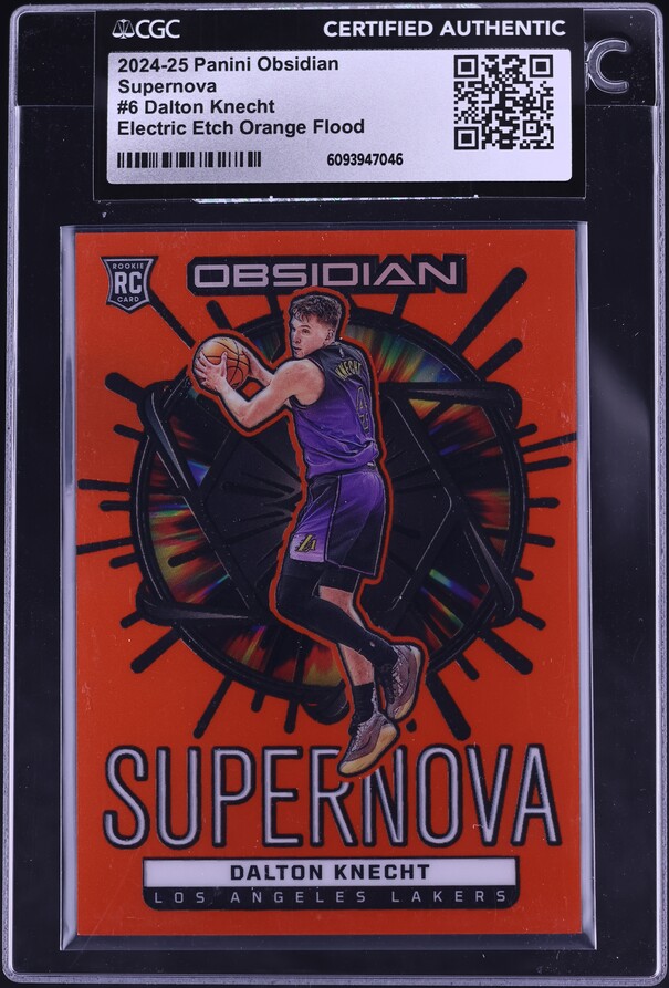2024 Panini Obsidian Supernova Electric Etch Orange Flood Dalton