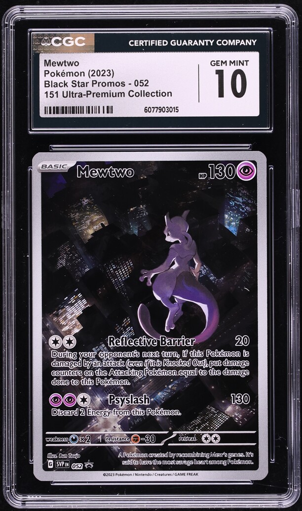 2023 Pokemon Scarlet & Violet 151 Promo Ultra Premium Full Art Mewtwo #52  CGC 10 GEM MINT on Fanatics Collect