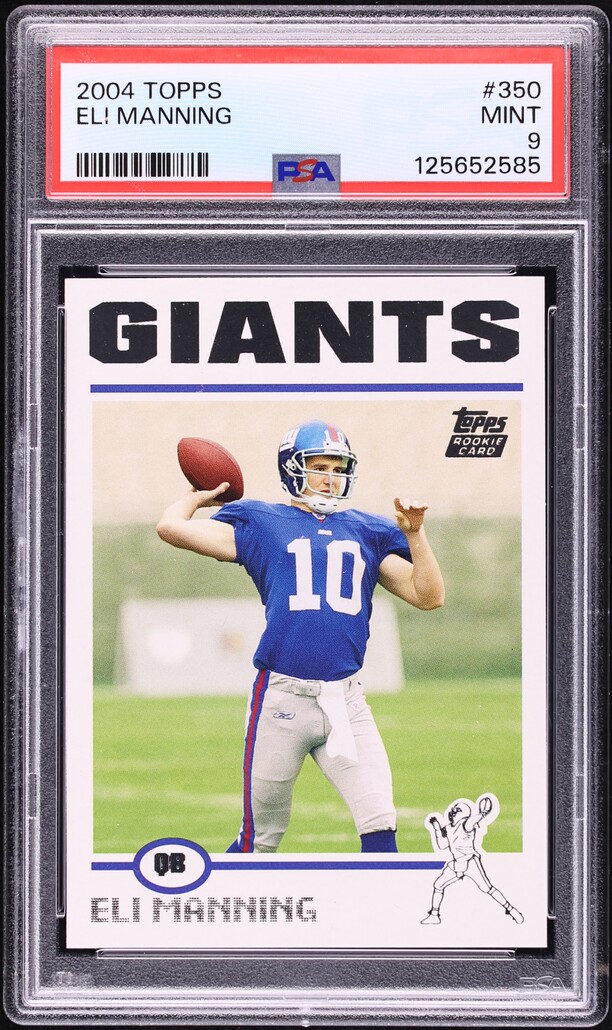 2004 Topps Football Eli Manning ROOKIE #350 PSA 9 MINT