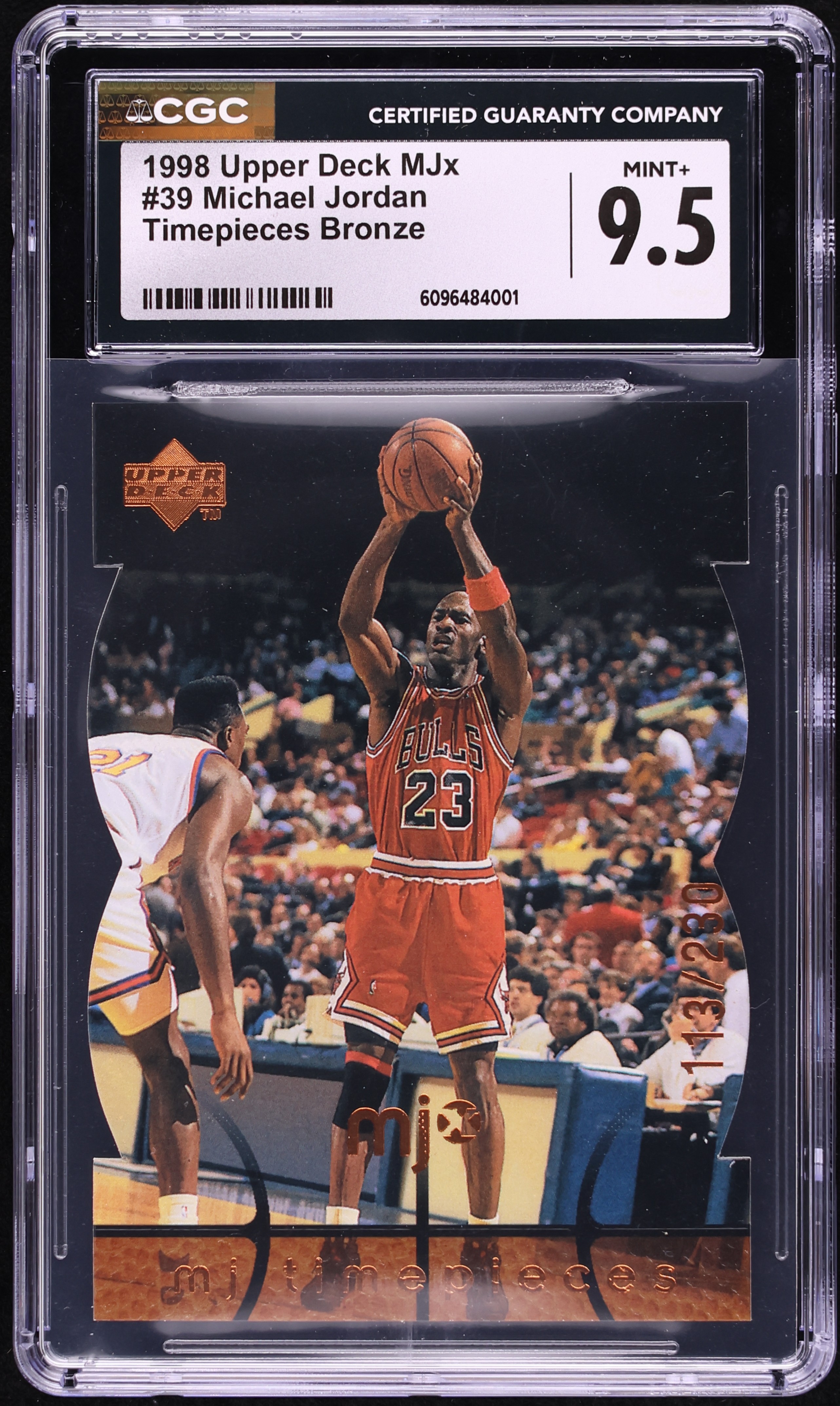 1998 Upper Deck MJx Timepieces Bronze Die-Cut Michael Jordan /230