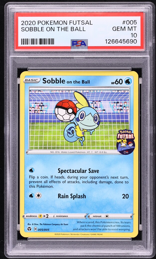 2020 Pokemon Sword & Shield Futsal Sobble On The Ball #5 PSA 10 GEM MINT