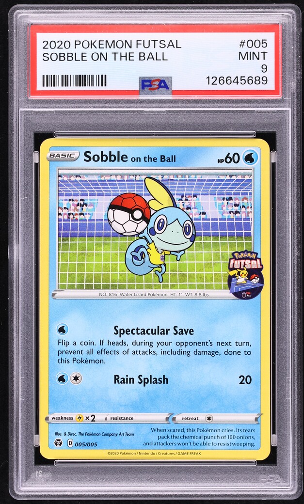 2020 Pokemon Sword & Shield Futsal Sobble On The Ball #5 PSA 9 MINT