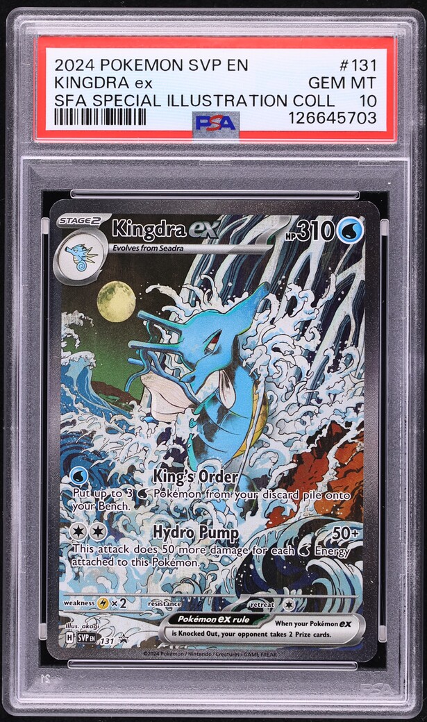 2024 Pokemon SV Black Star Promo Special Illustration Collection Kingdra ex  #131 PSA 10 GEM on Fanatics Collect