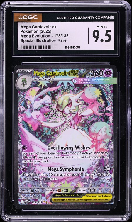 2025 Pokemon Mega Evolution SIR Mega Gardevoir EX #178 CGC 9.5