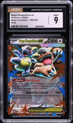 2025年 ポケモン MEGA KANGASKHAN ex PSA 10 2025 Pokemon Meg En-mega Evolution 164 Mega Kangaskhan Ex Ultra