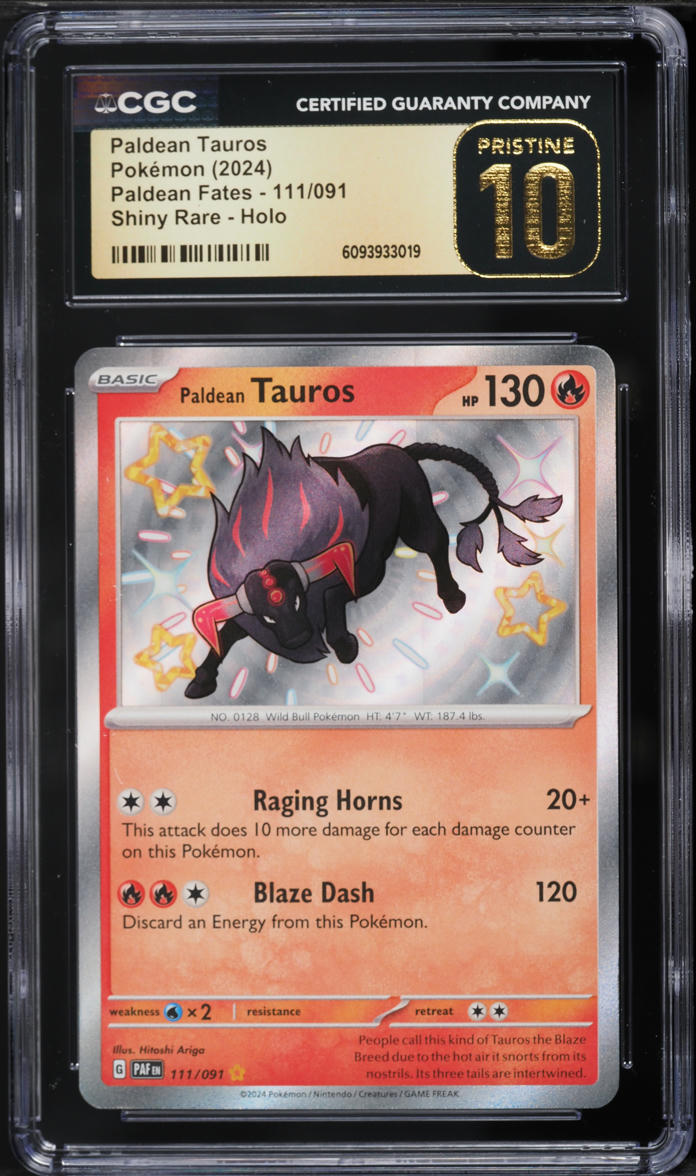 paldean tauros pokemon card value PSA10【POKEMON sv1a 084/073】PALDEAN TAUROS【AR】 – kurocardshop main image 0