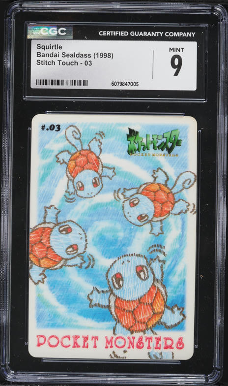 1998 Pokemon Japanese Sealdass Stitch Touch Clefairy #11 PSA 10