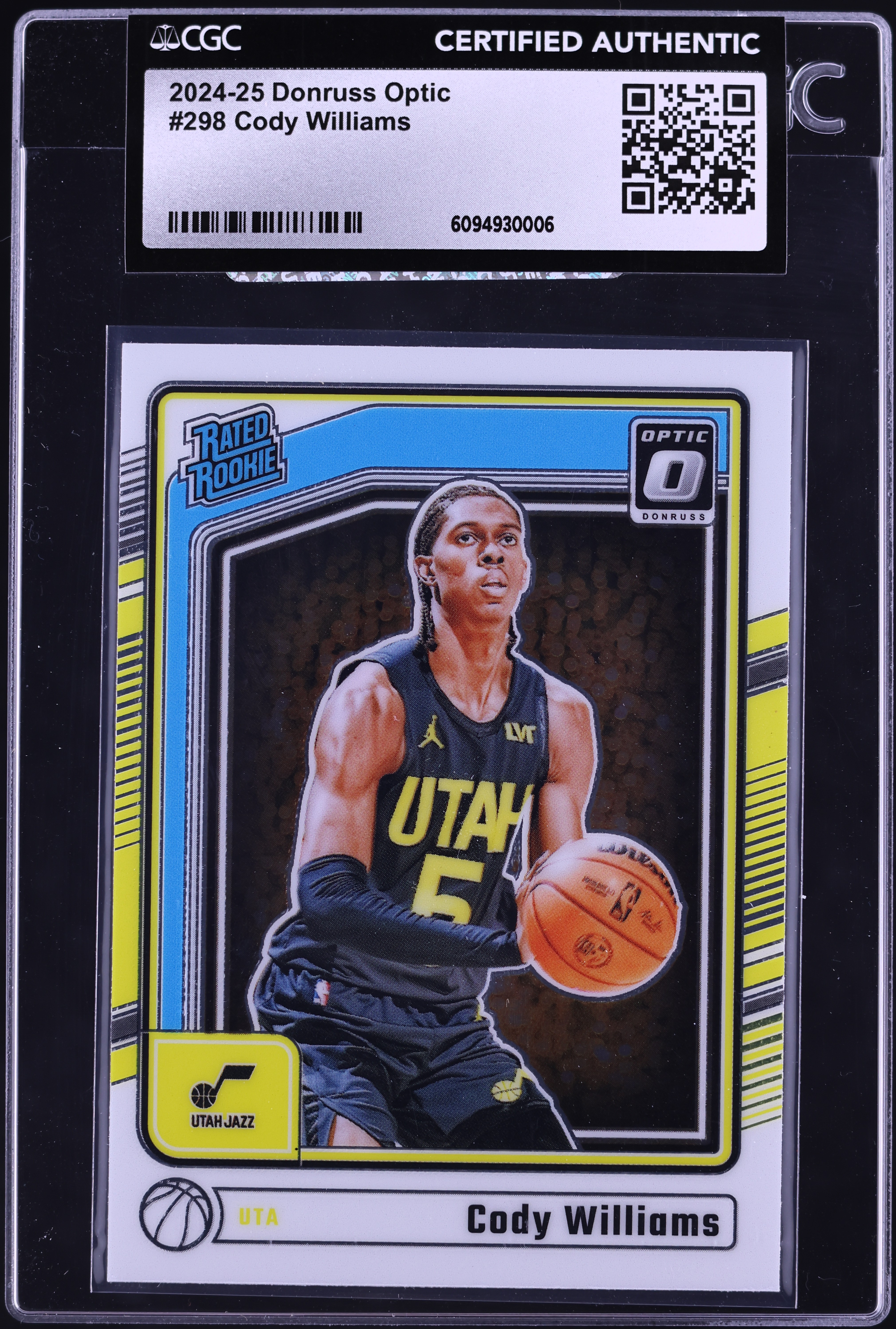 2024 Donruss Optic Basketball Cody Williams #298