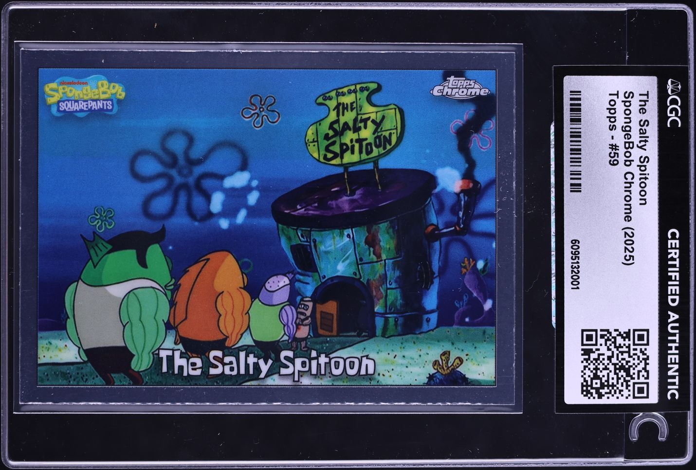 2025 Topps Chrome SpongeBob The Salty Spitoon #59 CGC AUTH