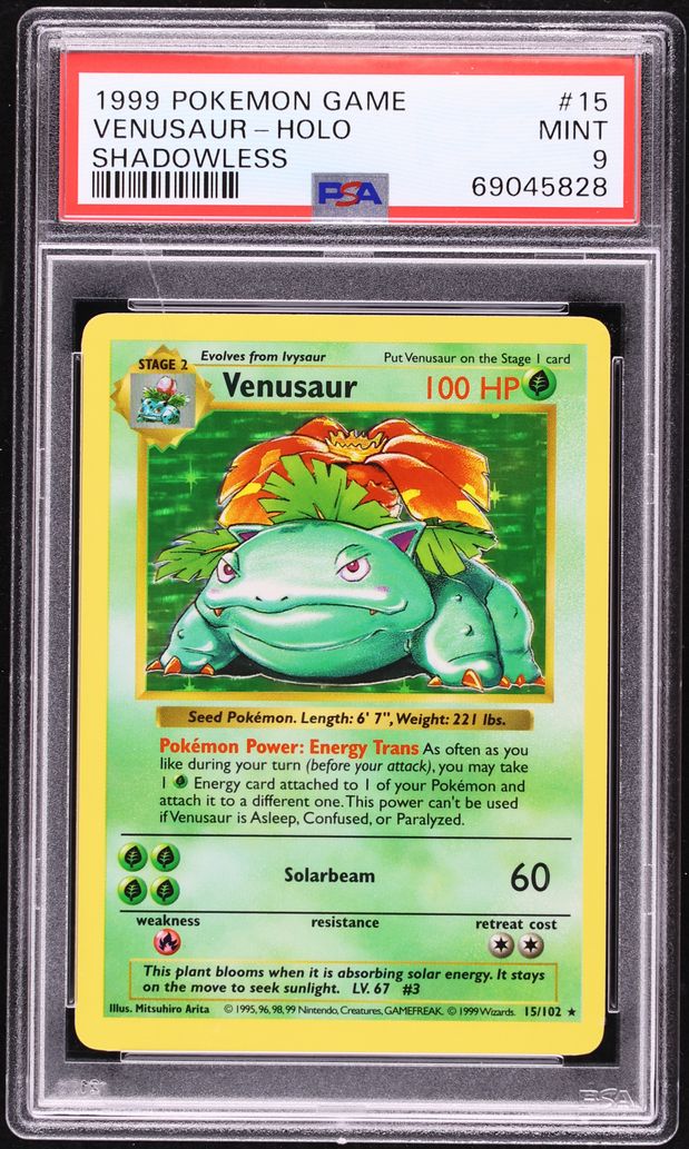 psa9 1999年 ブーバー #126 MINT 1999 Pokemon Base Set Shadowless Holo Venusaur #15 PSA 9 MINT on