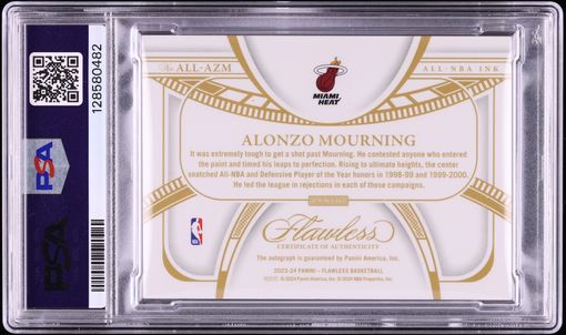 その他 Alonzo Mourning Auto psa9 panini その他 Alonzo Mourning Auto psa9 panini Alonzo Mourning Panini