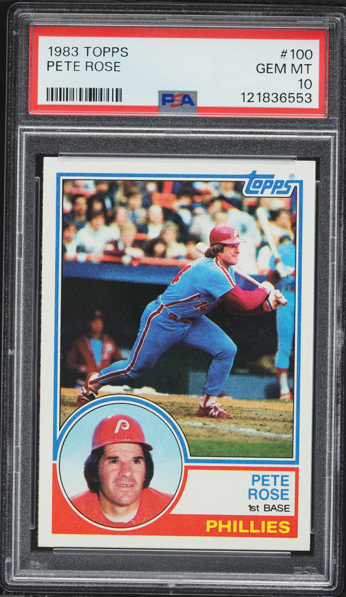 1983 Topps Pete Rose #100 PSA 10 GEM MINT