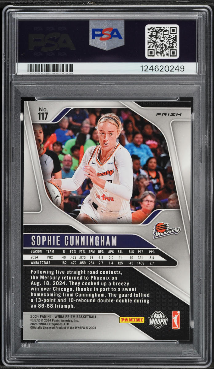 2024 Panini Prizm WNBA Silver Sophie Cunningham #117 PSA 10 GEM MINT