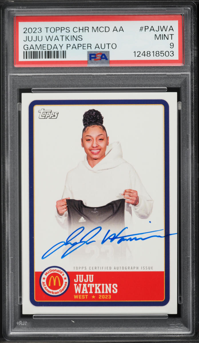 2023 Topps Chrome McDonald's All American Paper Juju Watkins ROOKIE AUTO #PAJWA PSA 9 MINT