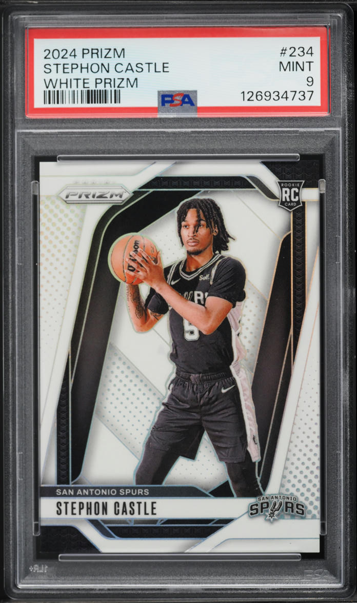2024 Panini Prizm White Stephon Castle ROOKIE /175 #234 PSA 9 MINT