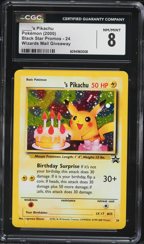 2000 Pokemon Black Star Promo Pikachu #27 PSA 10 GEM MINT on