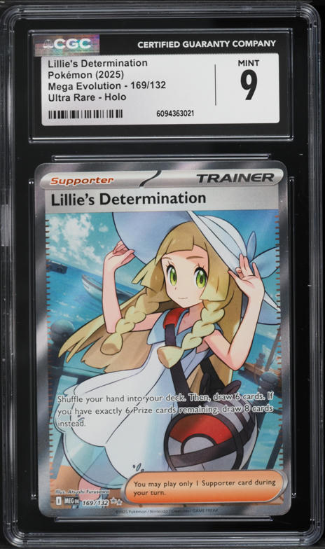 2025 Pokémon Lillie's Determination PSA9 2025 Pokemon Mega Evolution SIR Lillie's Determination #184 PSA 9