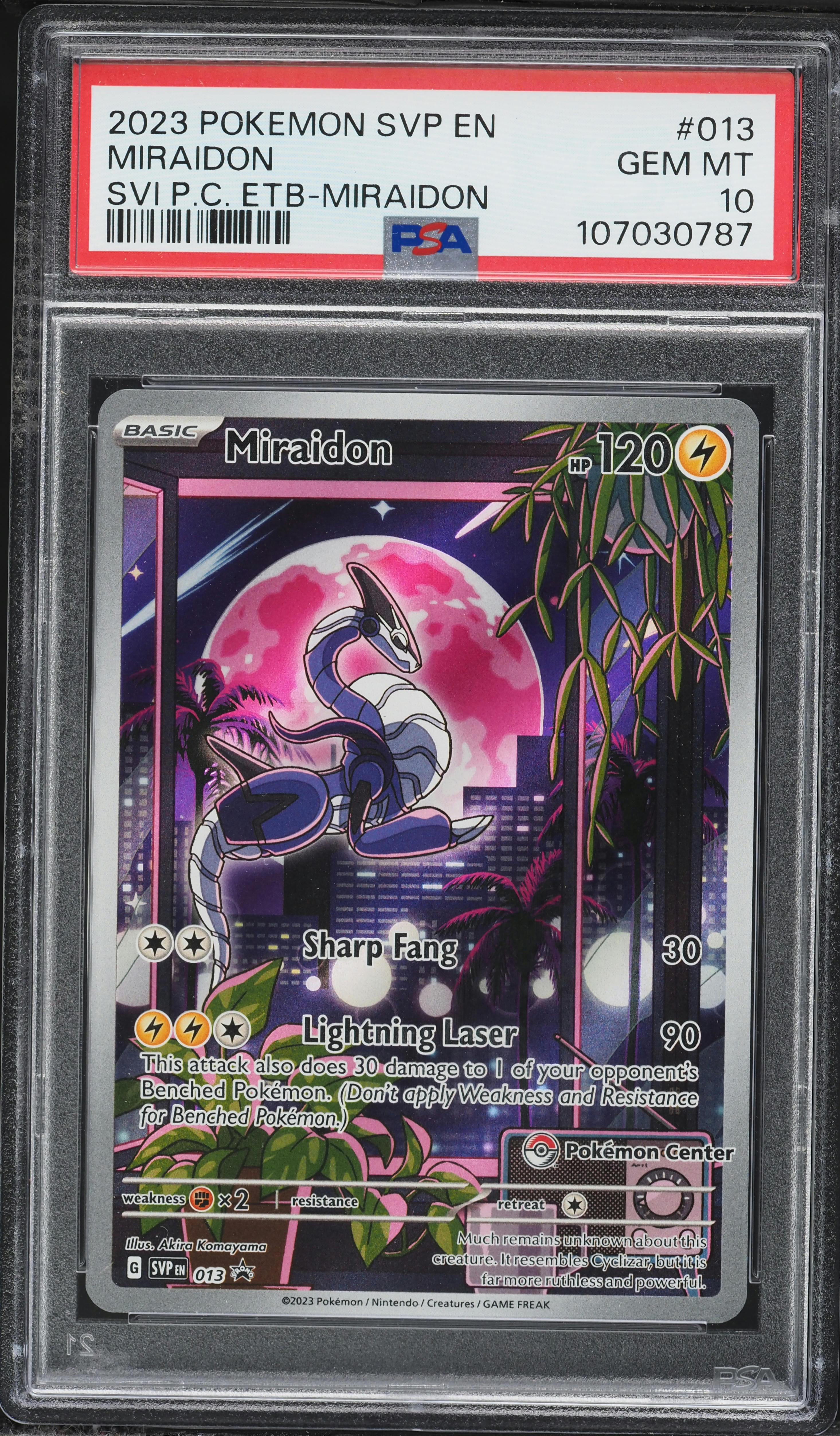 2023 Pokemon Scarlet & Violet Black Star Promo Center Alt Art