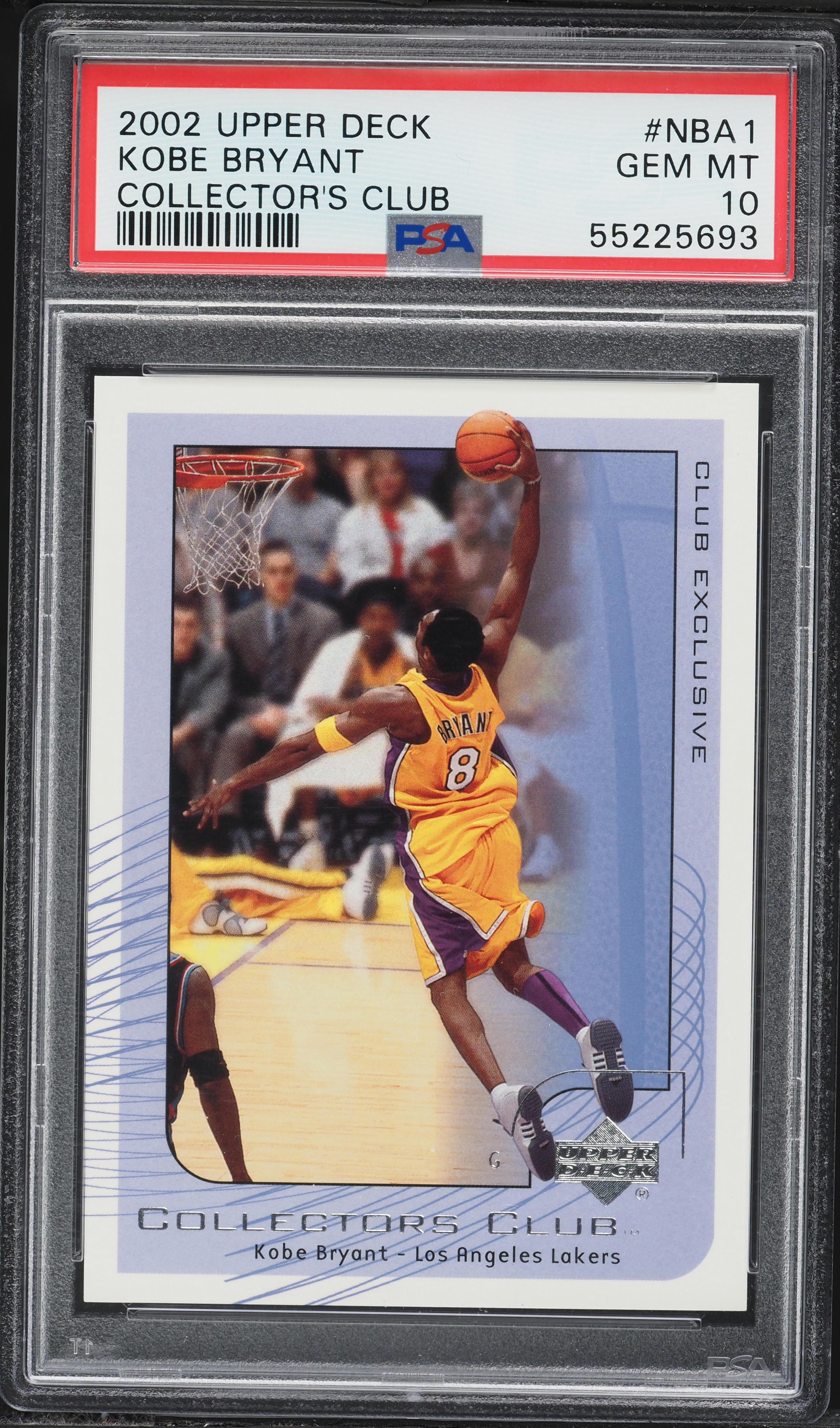 PSA10 鑑定済 KOBE BRYANT Upper Deck Flight Team Basketball NBA