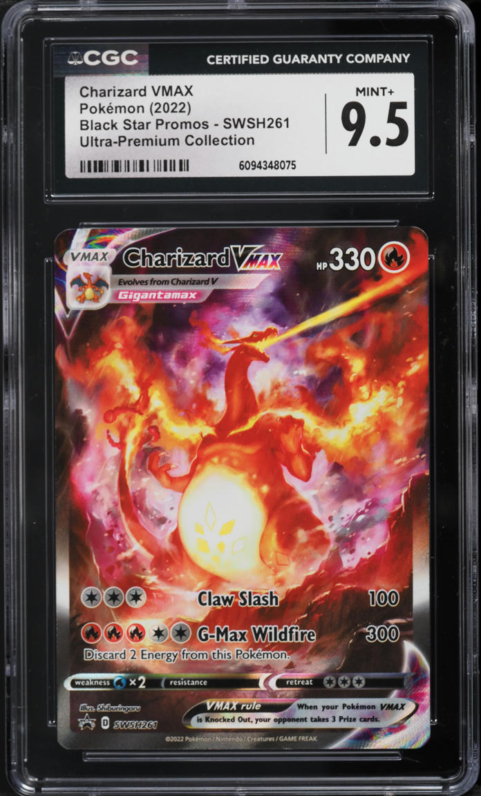 2022 Pokemon SWSH Black Star Promo Ultra Premium Charizard VMAX #SWSH261 CGC 9.5 MINT+