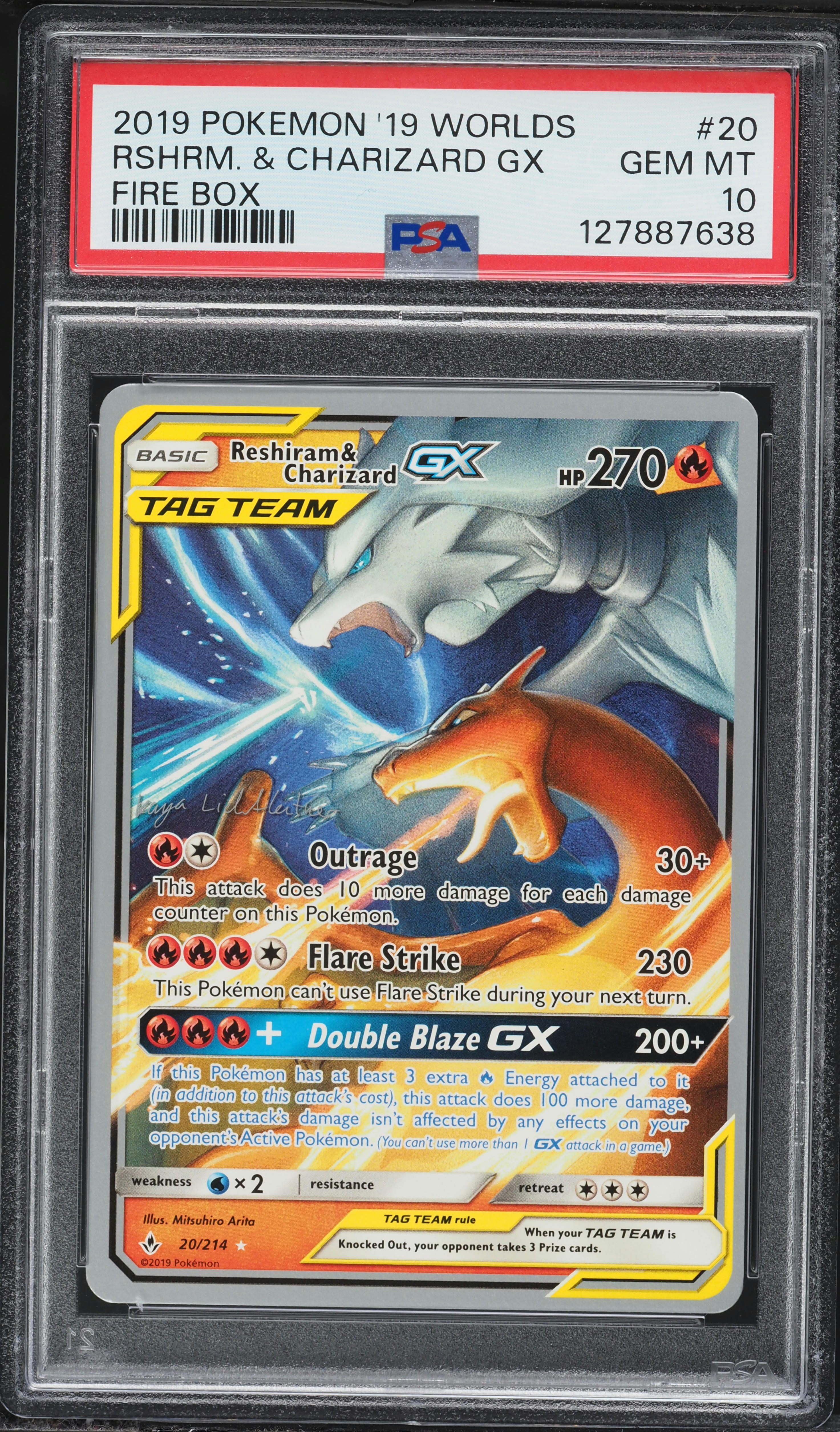 2019 Pokemon World Championships Promo Fire Box Reshiram 