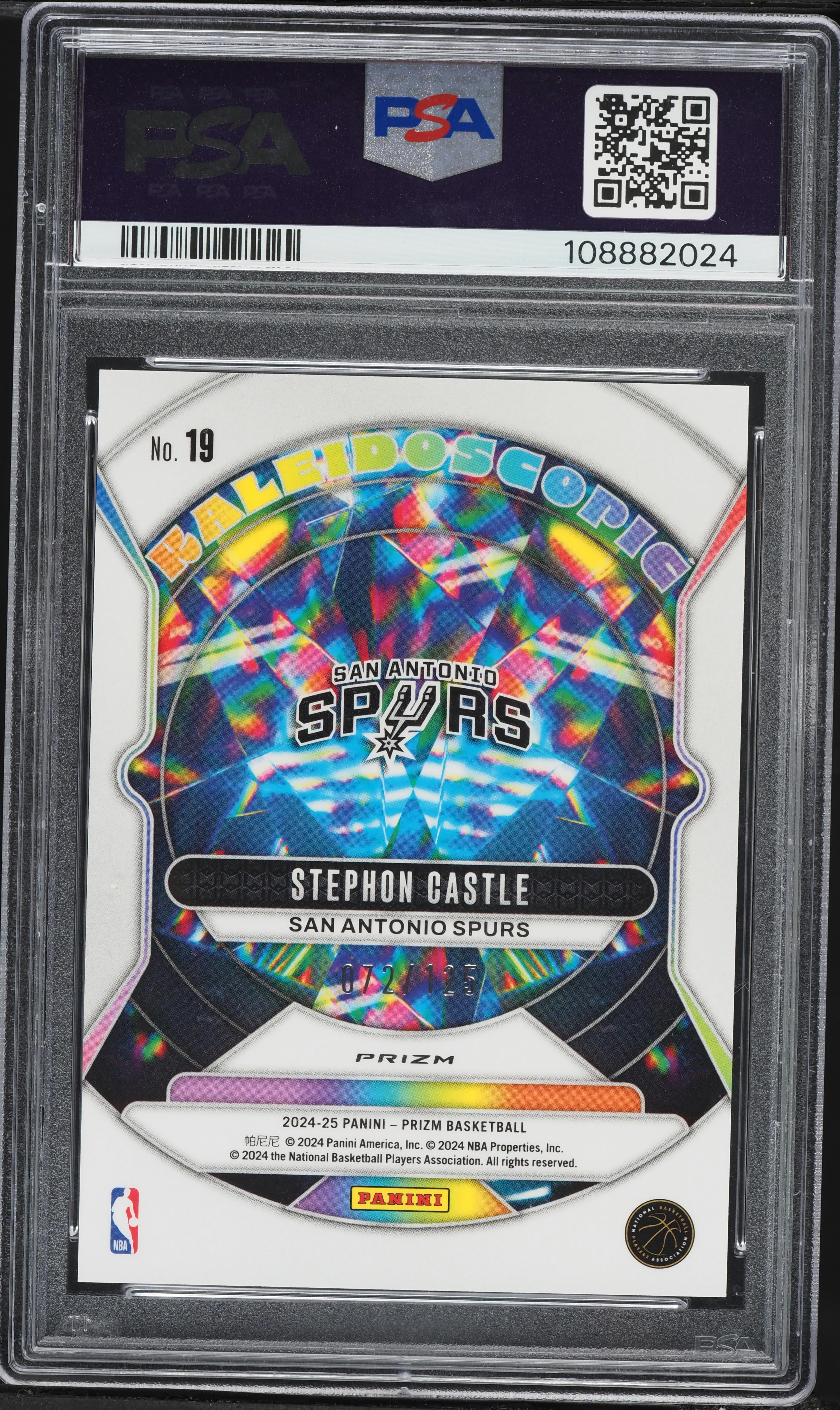 2024 Panini Prizm Kaleidoscopic Blue Ice Stephon Castle ROOKIE