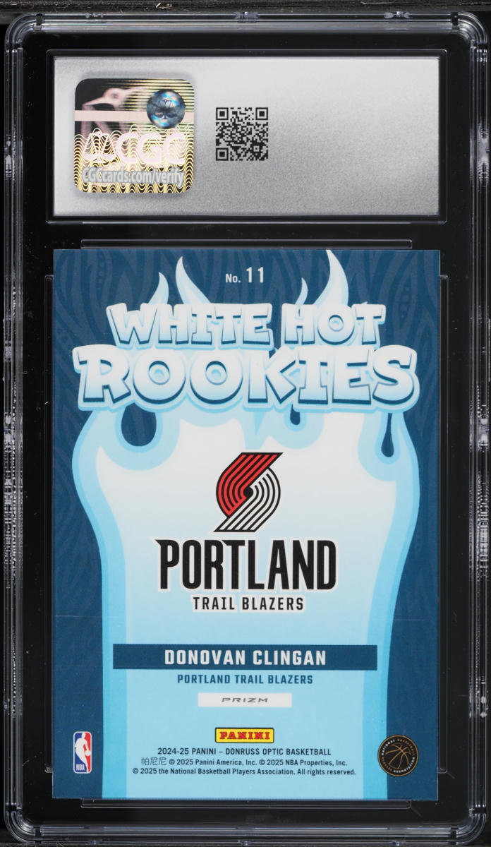 2024 Donruss Optic White Hot Rookies Purple Donovan Clingan ROOKIE