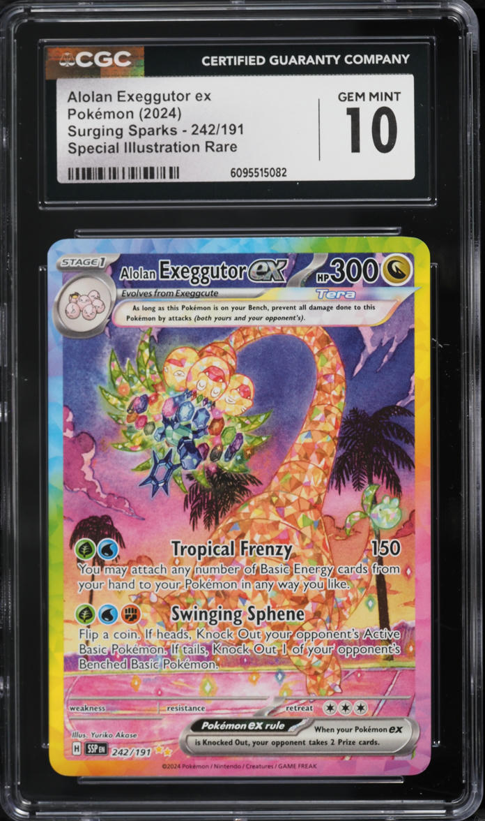 242 191 pokemon card Amazon.com: Pokemon - Alolan Exeggutor ex - 242/191 - Surging Sparks