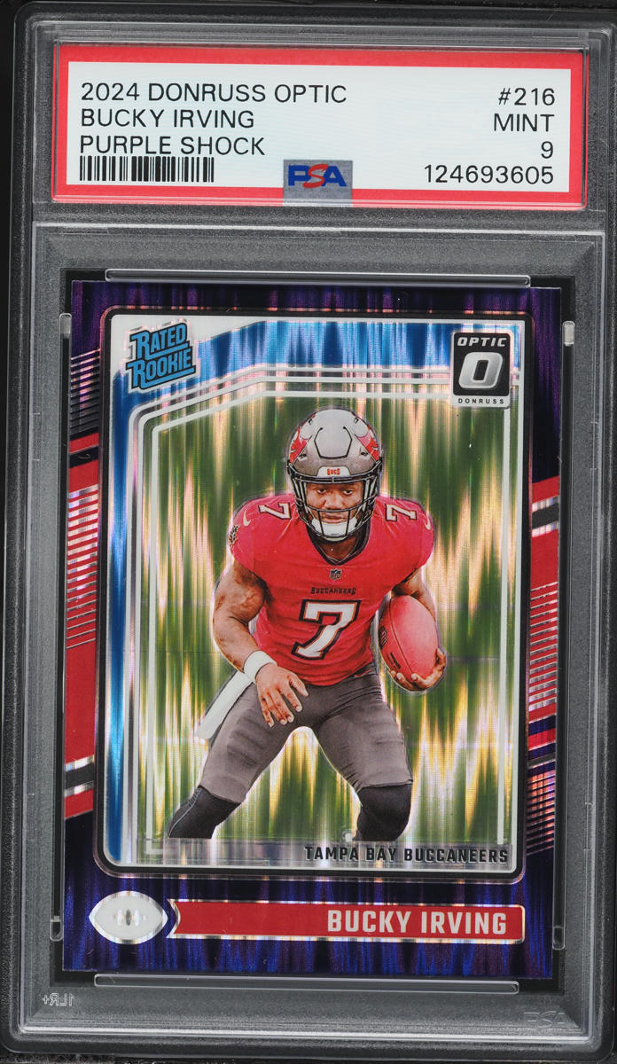 2024 Donruss Optic Purple Shock Bucky Irving ROOKIE #216 PSA 9 MINT