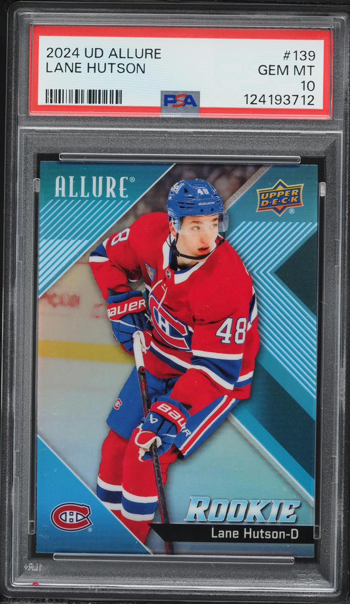 2024 Upper Deck Allure Lane Hutson ROOKIE #139 PSA 10 GEM MINT