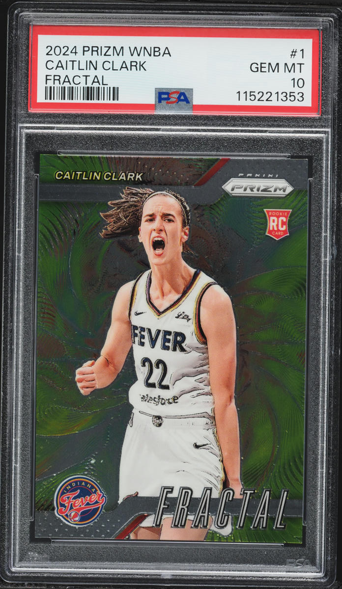 2024 Panini Prizm WNBA Fractal Caitlin Clark ROOKIE #1 PSA 10 GEM MINT
