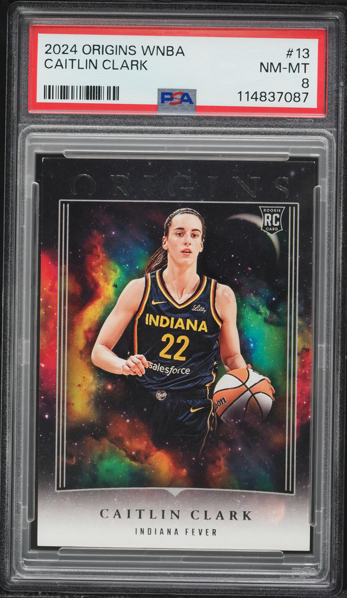 2024 Panini Origins WNBA Caitlin Clark ROOKIE #13 PSA 8 NM-MT