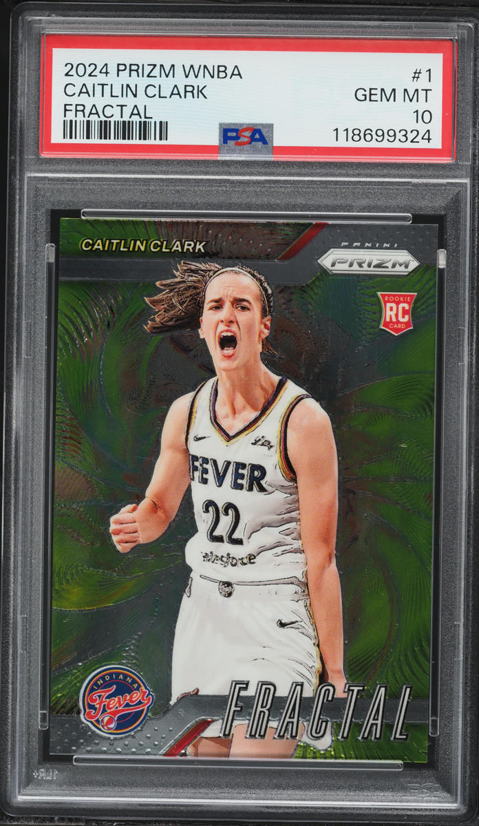 2024 Panini Prizm WNBA Fractal Caitlin Clark ROOKIE #1 PSA 10 GEM MINT