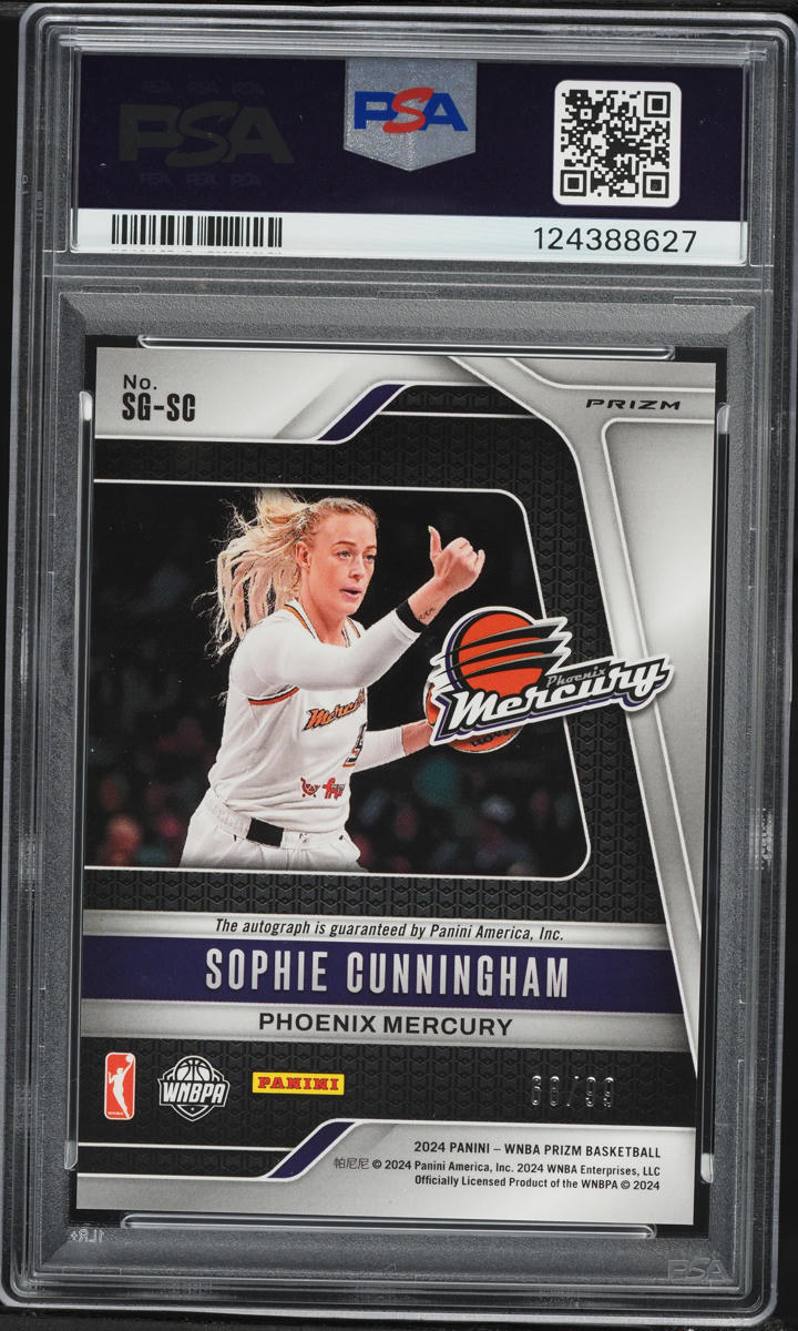 2024 Panini Prizm WNBA Signatures Red Prizm Sophie Cunningham AUTO /99 #SGSC PSA 10 GEM MINT