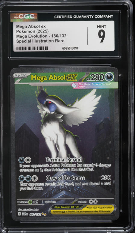 2025 Pokemon Mega Evolution SIR Mega Absol ex #180 CGC 9 MINT on Fanatics  Collect
