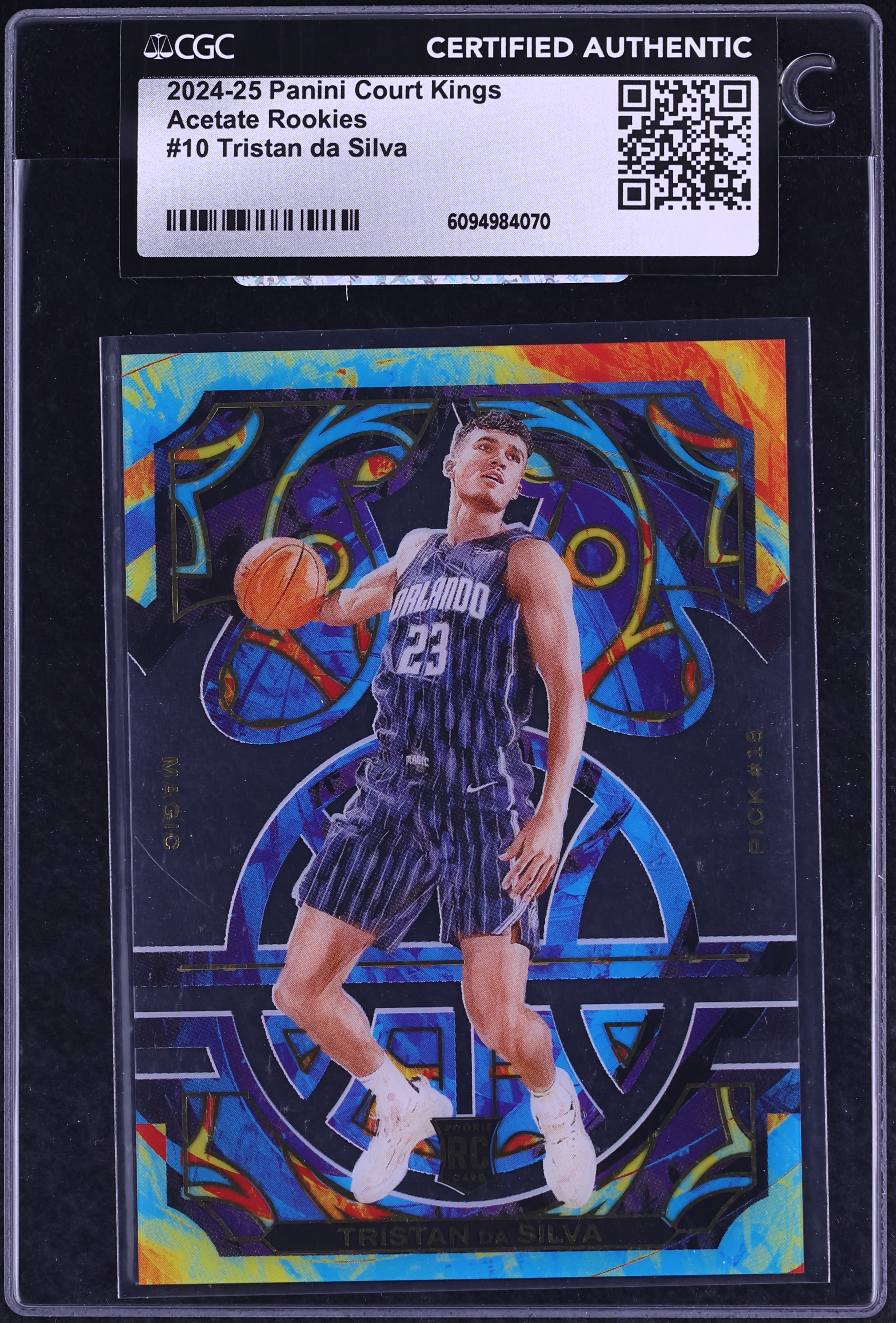 2024 Panini Court Kings Acetate Tristan Da Silva ROOKIE #10 CGC