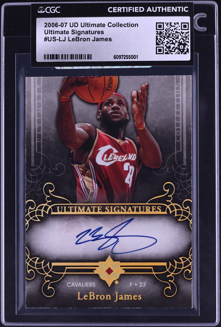 2006 Ultimate Collection Signatures LeBron James AUTO #US-LJ CGC AUTH